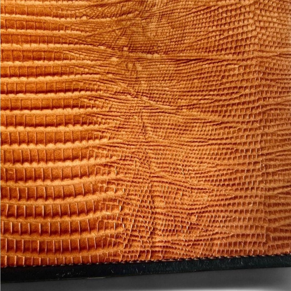 Vintage 1980s Roche Genuine Leather Cognac Patchwork Crossbody Bag Signature M - Picture 5 of 7